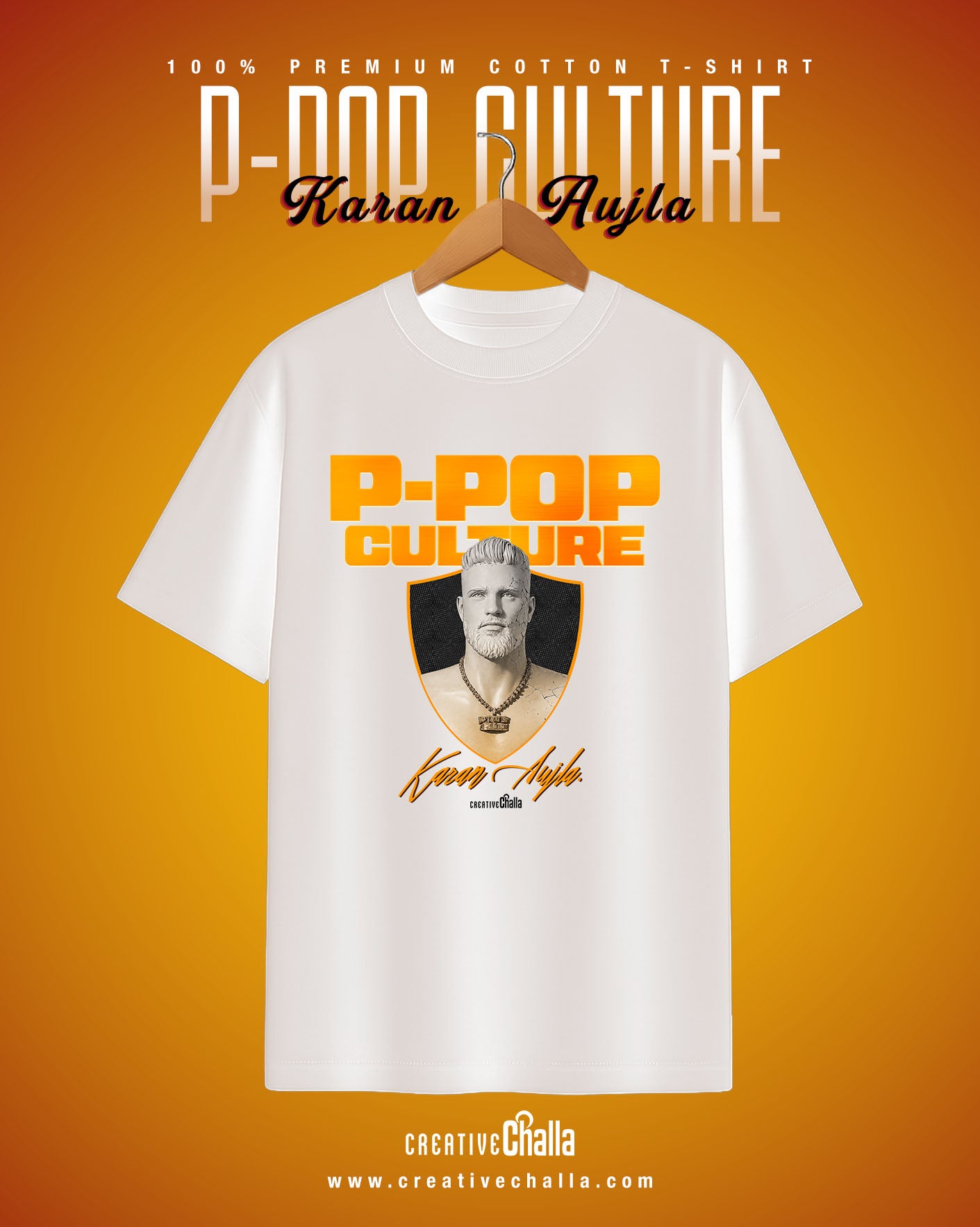 Karan Aujla - P-POP Culture World Tour Oversized T-shirt