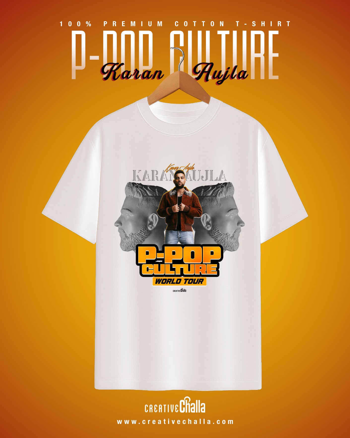 Karan Aujla - P-POP Culture World Tour Oversized T-shirt